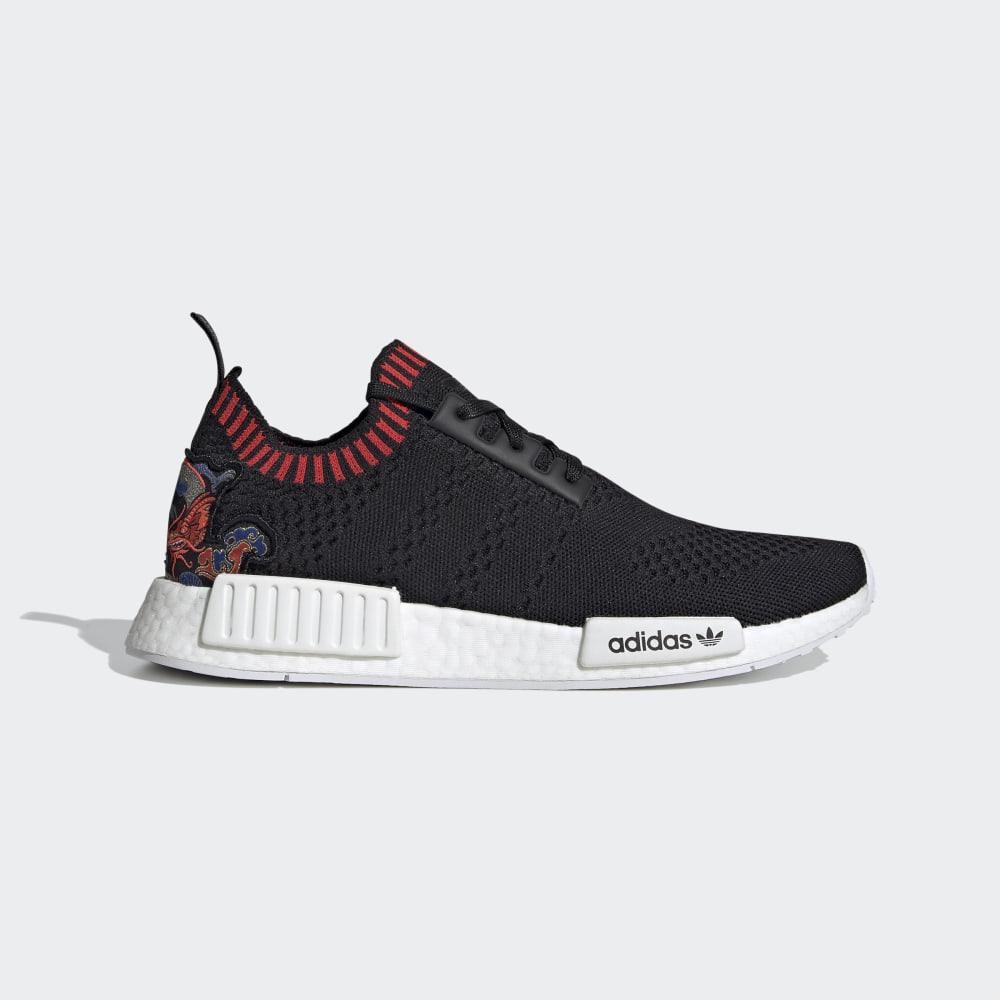 Originals Adidas NMD_R1 Primeknit Barbati Romania - Negrii/Rosii EH2238